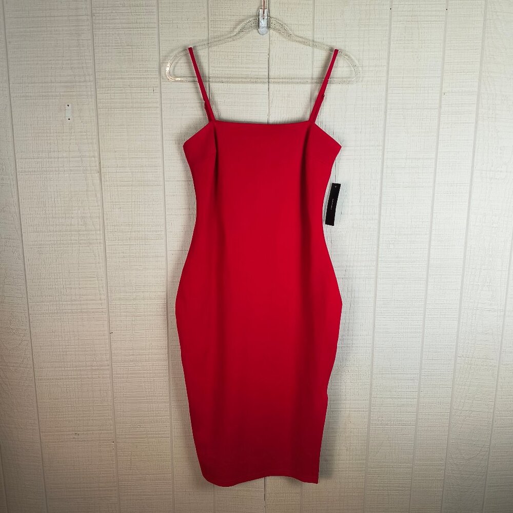Lulu's Red Midi Dress